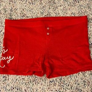 aerie waffle print pajama shorts